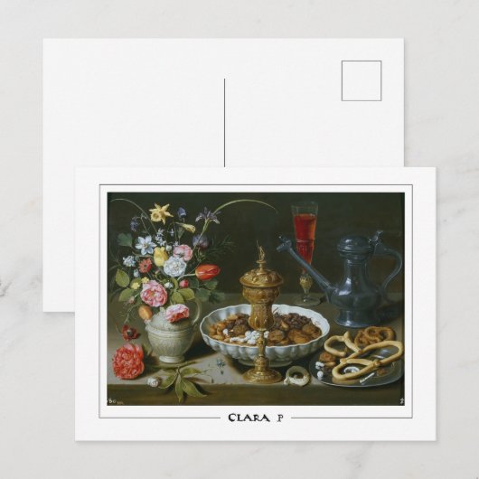 Clara Peeters #2 - Briefkaart met fijne kunst (Voorkant / Achterkant)