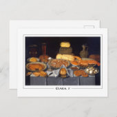 Clara Peeters #44 - Kunstmatig Briefkaart (Voorkant / Achterkant)