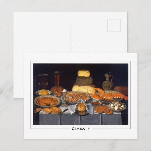 Clara Peeters #44 - Kunstmatig Briefkaart (Voorkant / Achterkant)