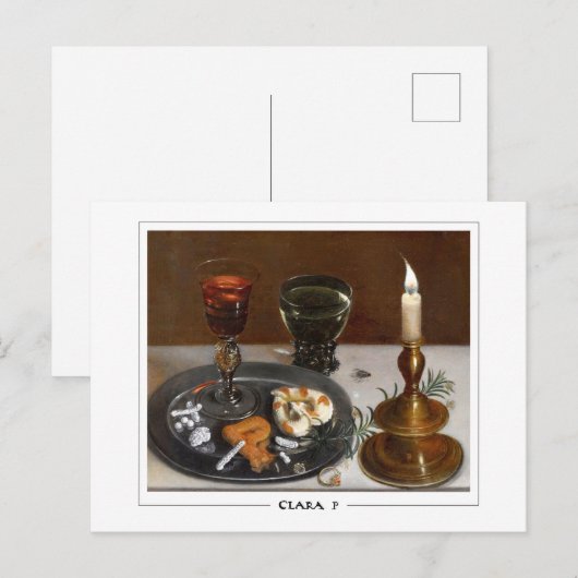 Clara Peeters #9 - Fine Art Briefkaart (Voorkant / Achterkant)