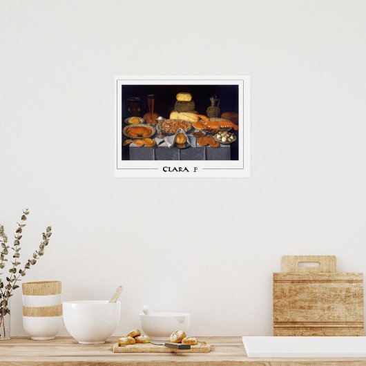 Clara Peeters Zedign Art Poster #44 (Keuken)