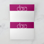 Clara plum Birthday Card Kaart (Binnen)