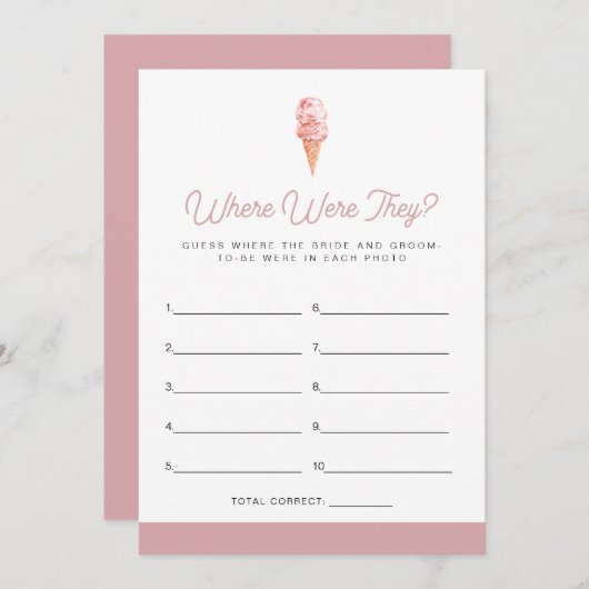 CLARA Reto Ice Cream Scoopup waar waren ze? Kaart (Voorkant / Achterkant)