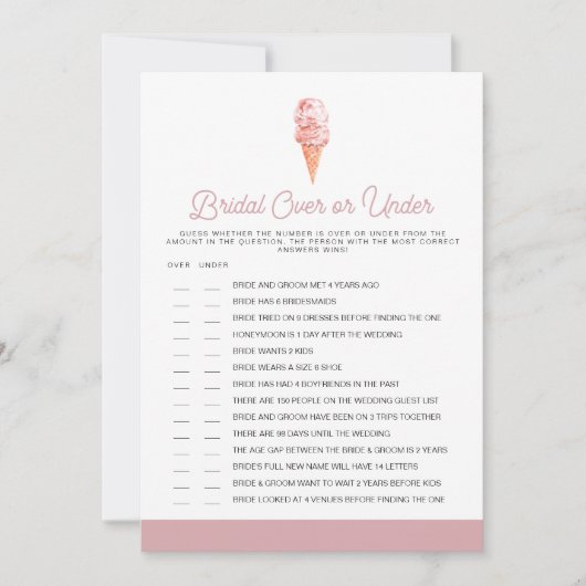 CLARA Retro Blush over onder Vrijgezellenfeest gam Kaart (Voorkant)