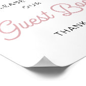 CLARA Retro Ice Cream Blush Sign Ons Guestbook Poster (Hoek)