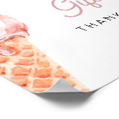 CLARA Retro Ice Cream Kaarten + cadeaubord Poster (Hoek)