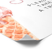 CLARA Retro Ice Cream Love is Sweet Neem een Trein Poster (Hoek)