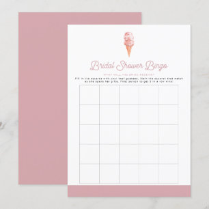 CLARA Retro Ice Cream Vrijgezellenfeest Bingo Game Kaart