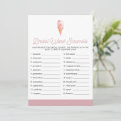 CLARA Retro Ice Cream Vrijgezellenfeest Word Scram Kaart (Staand voorkant)