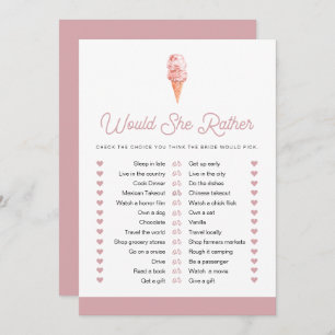 CLARA Retro Ice Cream zou ze liever een Bridal-spe Kaart