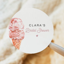 CLARA Retro IJscrème Blush Bruiloft Feest Favor Cl