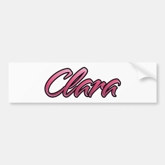 Clara roze Aufkleber Sticker (Voorkant)