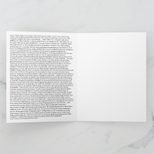 Clara Sage Talla Johnson 1909 portrait fine art  Kaart (Binnen)