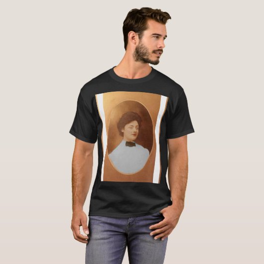 Clara Sage Talla Johnson 1909 portret beeldende ku T-shirt (Voorkant volledig)