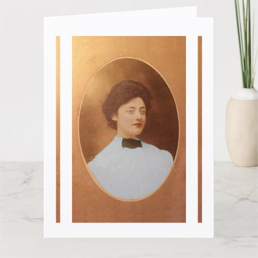 Clara Sage Talla Johnson 1909 portret fijn Kaart (Voorkant)