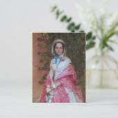 Clara Schmidt klaar om een datum in detail uit te  Briefkaart (Staand voorkant)