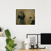 Clara Schumann (1819-96) en een Violinist, 1854 (p Poster (Thuiskantoor)