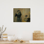 Clara Schumann (1819-96) en een Violinist, 1854 (p Poster (Keuken)