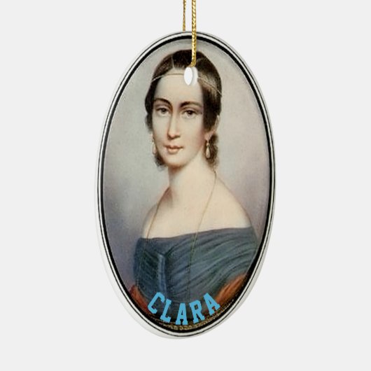 Clara Schumann (1838) Keramisch Ornament (Rechts)