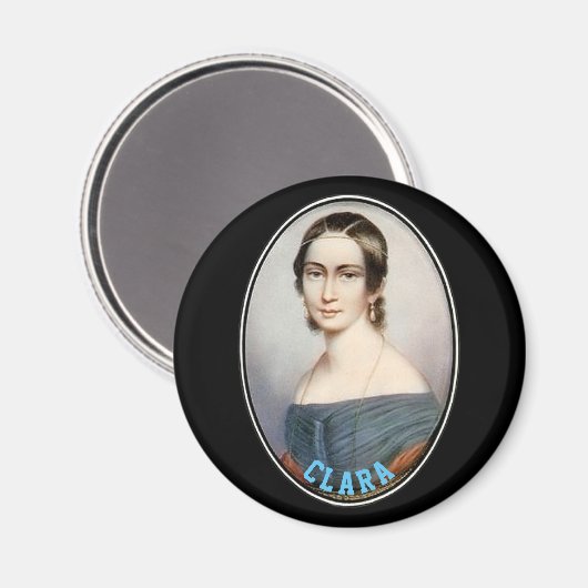 Clara Schumann (1838) Magnet (Voorkant / Achterkant)