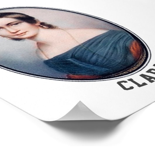 Clara Schumann (1838) Poster (Hoek)