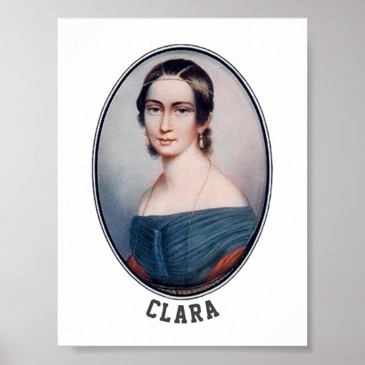 Clara Schumann (1838) Poster (Voorkant)