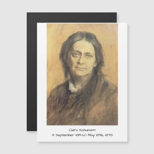 Clara Schumann, 1878 (Voorkant / Achterkant)