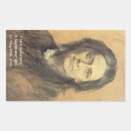 Clara Schumann, 1878 Rechthoekige Sticker