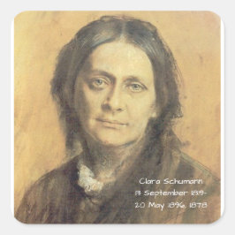 Clara Schumann, 1878 Vierkante Sticker