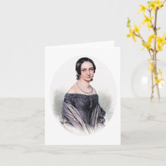 Clara Schumann - Pianist en Composer Kaart (Gele Bloem)