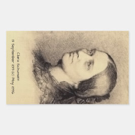 Clara Schumann Rechthoekige Sticker