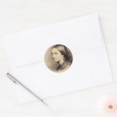 Clara Schumann Ronde Sticker (Envelop)