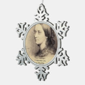 Clara Schumann Tin Sneeuwvlok Ornament (Rechts)