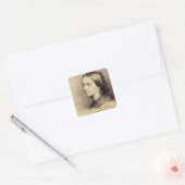 Clara Schumann Vierkante Sticker (Envelop)