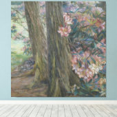 Clara Voortman Rhododendron Struik in een tuin Canvas Afdruk (Insitu (Houten vloer))