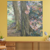 Clara Voortman Rhododendron Struik in een tuin Canvas Afdruk (Insitu (Woonkamer))