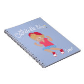 ClaraBelle Blue Spiral-laptop - "JoJo" (blauw) Notitieboek (Rechterzijde)