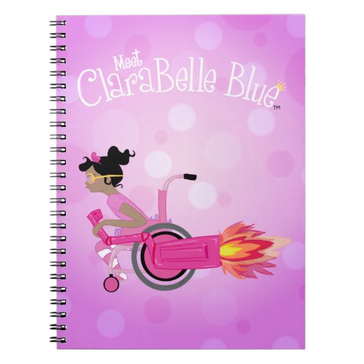 ClaraBelle Blue Spiral-laptop Notitieboek (Voorkant)