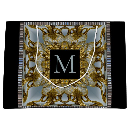 Claramount ters Elegant Monogram Large Gift Bag Groot Cadeauzakje (Voorkant)