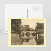 Clare College Bridge, Cambridge England Briefkaart (Voorkant / Achterkant)