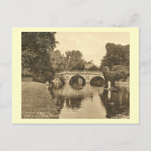 Clare College Bridge, Cambridge England Briefkaart (Voorkant)