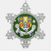 Clare Ireland Crest Irish Tin Sneeuwvlok Ornament (Voorkant)
