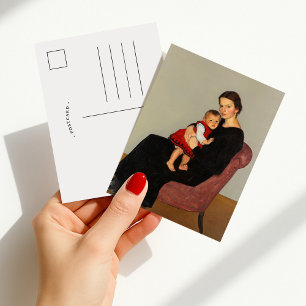 Cläre Maillard met dochter   Willi Maillard Briefkaart