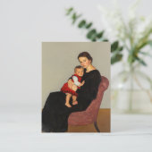 Cläre Maillard met dochter | Willi Maillard Briefkaart (Staand voorkant)