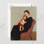 Cläre Maillard met dochter | Willi Maillard Briefkaart (Voorkant / Achterkant)