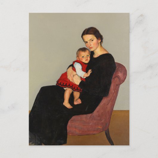 Cläre Maillard met dochter | Willi Maillard Briefkaart (Voorkant)