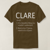 Clare Naam Cadeau 27 T-shirt (Design voorkant)