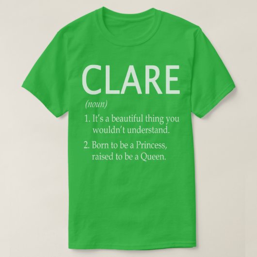 Clare Naam Gift 174 T-shirt (Design voorkant)