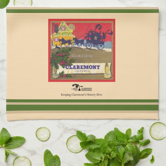 Claremont Good Cheer Tea Towel Kitchen Towel Theedoek (Gevouwen)