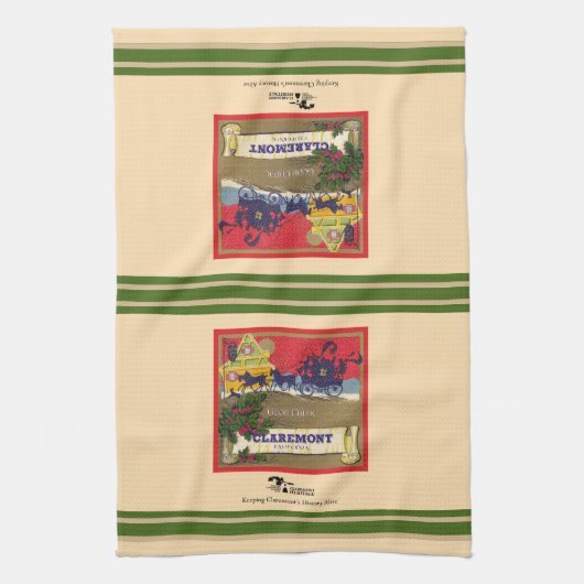 Claremont Good Cheer Tea Towel Kitchen Towel Theedoek (Verticaal)